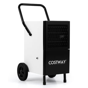 189 Pints Commercial Dehumidifier, 7,500 Sq.Ft Industrial Dehumidifier with Pump, 3.3Ft Drain Hose & Wheels for Basement, Warehouse, Job Sites