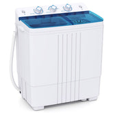 20 LBS 2-in-1 Portable Washing Machine, Twin Tub Top Load Washer Dryer Combo for RV Dorm Apartment