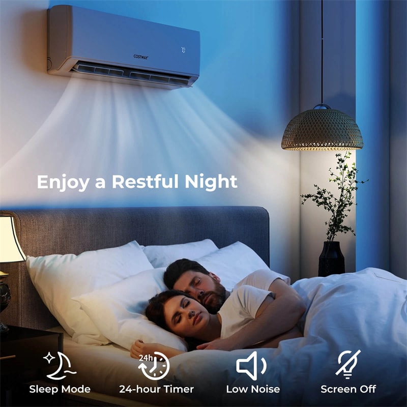 30K BTU 23 SEER2 3-Zone Mini Split Air Conditioner with Heat Pump, WiFi Enabled Inverter Split System AC with Energy Star Full Set