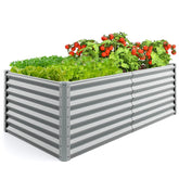 6x3x2 FT Outdoor Metal Raised Garden Bed Planter Box Kit with Open Bottom, 271 Gallon Elevated Garden Planter for Vegetable Herb