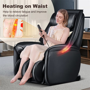 Full Body Zero Gravity Massage Chair SL Track Electric Massage Recliner with Heat, Pillow, Reversible Footrest & Automatic Shoulder Detection