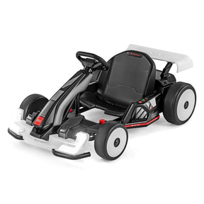 Licensed Audi 24V Kids Go Kart, Length Adjustable Ride on Racing Toy with 2x150W Motors, 8 MPH Electric Drift Go Cart Sport Car for Ages 6+ Years