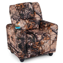 Kids Recliner Chair with Cup Holder & Side Pocket, Adjustable Toddler Lounge Sofa, Ergonomic Children Armchairs for Boys Girls Age 3+, 150lbs