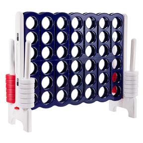 Giant 4-In-A-Row Jumbo 4-to-Score Giant Game Set with 42 Jumbo Rings & Quick-Release Slider