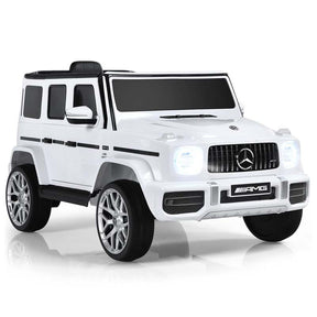12V Kids Ride On Car, Licensed Mercedes-Benz G63 Battery Powered Electric Toy Car with Spring Suspension