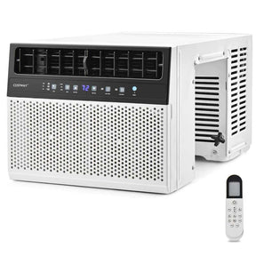 10000 BTU U-Shaped Window Air Conditioner, Over the Sill AC Unit with Energy Saver Modes, Remote Control, Ultra Quiet Cooling for 250 Sq.Ft Room