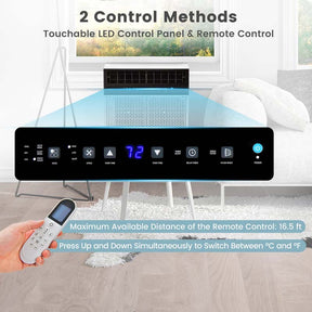 10000 BTU U-Shaped Window Air Conditioner, Over the Sill AC Unit with Energy Saver Modes, Remote Control, Ultra Quiet Cooling for 250 Sq.Ft Room