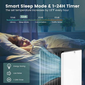 10000 BTU Portable Air Conditioner for Room up to 350 Sq. Ft, 3-in-1 AC Unit with Dehumidifier/Fan/Cool/Sleep Mode