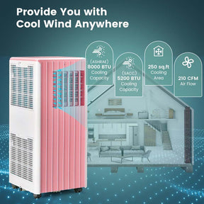 10000 BTU Portable Air Conditioner for Room up to 350 Sq. Ft, 3-in-1 AC Unit with Dehumidifier/Fan/Cool/Sleep Mode