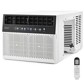 12000 BTU U-Shaped Window Air Conditioner, Ultra Quiet Over the Sill AC Unit with Energy Saver Modes & Remote Control, Cools Rooms up to 400 Sq.Ft
