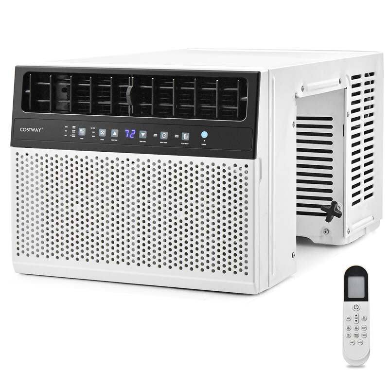 12000 BTU U-Shaped Window Air Conditioner, Ultra Quiet Over the Sill AC Unit with Energy Saver Modes & Remote Control, Cools Rooms up to 400 Sq.Ft