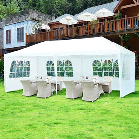 10 x 20 FT Outdoor Canopy Tent Heavy Duty Wedding Party Tent with 4 Removable Sidewalls & Carry Bag
