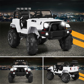 Kids Ride on Car 12V Battery Powered Electric Riding Toy Truck with Remote Control & LED Lights