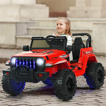 Kids Ride on Jeep Truck 12V Battery Powered Electric Vehicle with 2.4G Remote Control