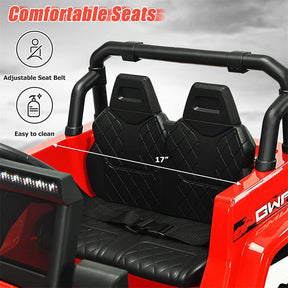 Kids Ride on Jeep Truck 12V Battery Powered Electric Vehicle with 2.4G Remote Control