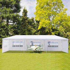 10 x 30 FT Outdoor Canopy Tent Party Wedding Event Tent with 5 Removable Sidewalls