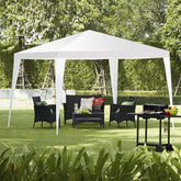 10 x 10 FT Outdoor Gazebo Canopy Tent Party Wedding Event Tent for Backyard Lawn Garden