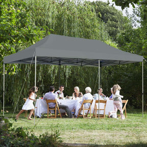 10 x 20 FT Pop Up Canopy Tent Portable Folding Event Party Tent Adjustable with Roller Bag