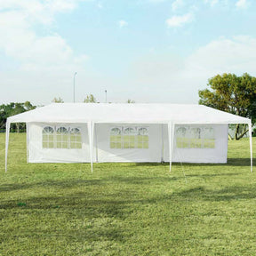 10 x 30 FT Outdoor Canopy Tent Party Wedding Event Tent with 5 Removable Sidewalls