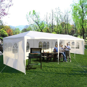 10 x 30 FT Outdoor Canopy Tent Party Wedding Event Tent with 5 Removable Sidewalls