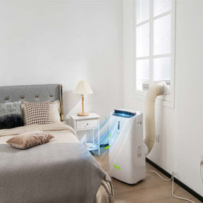 12000 BTU 4-in-1 Portable Air Conditioner with Heat Cool Fan Dry & Sleep Modes, WiFi & Alexa Control AC Unit for Rooms Up to 450 Sq.ft