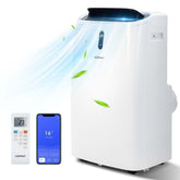 12000 BTU 4-in-1 Portable Air Conditioner with Heat Cool Fan Dry & Sleep Modes, WiFi & Alexa Control AC Unit for Rooms Up to 450 Sq.ft