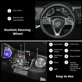 Licensed Mercedes Benz X Class Kids Ride-on Car 12V Battery Powered Vehicle Riding Toy Car with Trunk