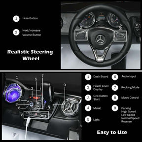 Licensed Mercedes Benz X Class Kids Ride-on Car 12V Battery Powered Vehicle Riding Toy Car with Trunk