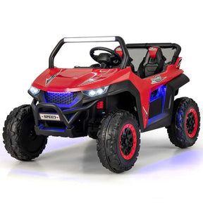 12V 2-Seater Kids Ride On UTV Car, Battery Powered Electric Vehicle with Remote Control, Lights & Music, Ride On Toy Car for Boys Girls Gifts