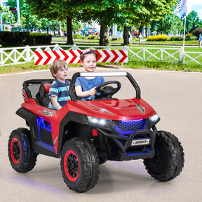 12V 2-Seater Kids Ride On UTV Car, Battery Powered Electric Vehicle with Remote Control, Lights & Music, Ride On Toy Car for Boys Girls Gifts