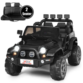 2-Seater Kids Ride on Truck, 12V Battery Electric Toddler Motorized Vehicles Riding Toy Car with Remote Control