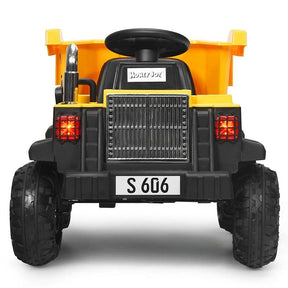 Kids Ride on Dump Truck 12V Battery Powered Riding Toy Car Construction Vehicle with Electric Bucket & 2.4G Remote