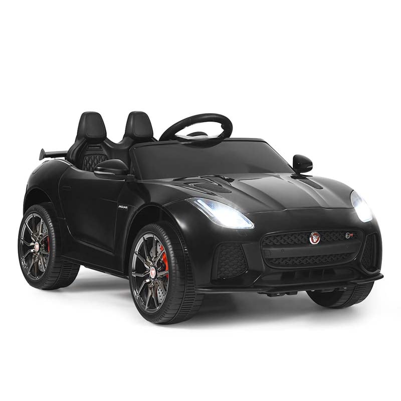 12V Kids Ride On Car, Licensed Jaguar F-Type SVR Battery Powered Electric Vehicle with Remote Control