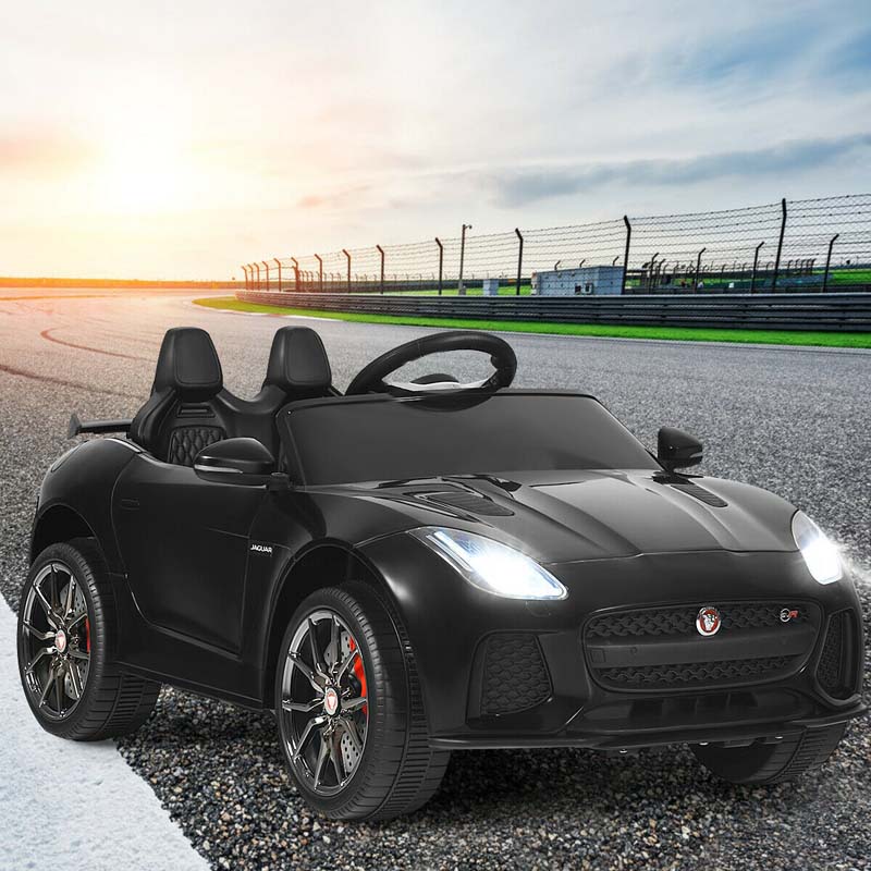 12V Kids Ride On Car, Licensed Jaguar F-Type SVR Battery Powered Electric Vehicle with Remote Control