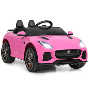 12V Kids Ride On Car, Licensed Jaguar F-Type SVR Battery Powered Electric Vehicle with Remote Control