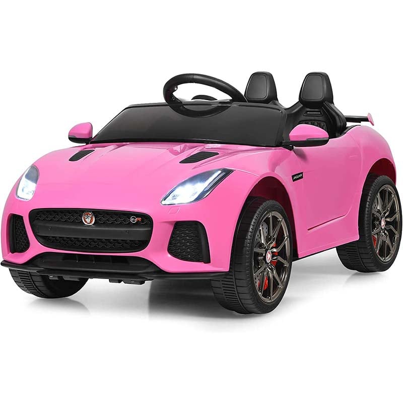12V Kids Ride On Car, Licensed Jaguar F-Type SVR Battery Powered Electric Vehicle with Remote Control