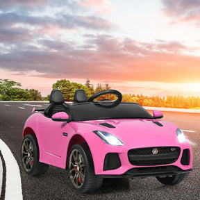 12V Kids Ride On Car, Licensed Jaguar F-Type SVR Battery Powered Electric Vehicle with Remote Control