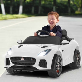 12V Kids Ride On Car, Licensed Jaguar F-Type SVR Battery Powered Electric Vehicle with Remote Control