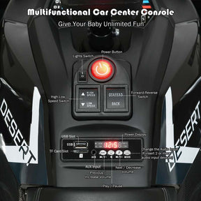12V Kids Electric ATV with 2 Speeds, LED Lights, Music & MP3, Ride-On Car 4-Wheeler Quad for Ages 3+ Boys & Girls Gifts