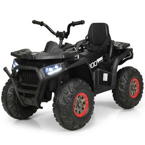 12V Kids Electric ATV with 2 Speeds, LED Lights, Music & MP3, Ride-On Car 4-Wheeler Quad for Ages 3+ Boys & Girls Gifts