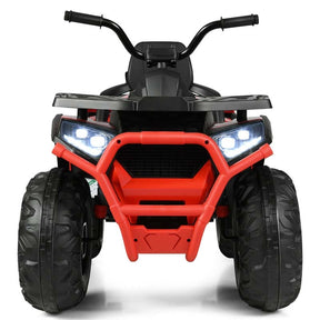 12V Kids Electric ATV with 2 Speeds, LED Lights, Music & MP3, Ride-On Car 4-Wheeler Quad for Ages 3+ Boys & Girls Gifts