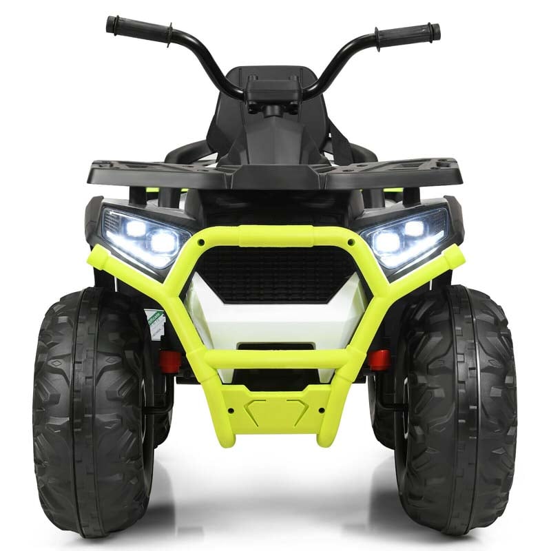 12V Kids Electric ATV with 2 Speeds, LED Lights, Music & MP3, Ride-On Car 4-Wheeler Quad for Ages 3+ Boys & Girls Gifts