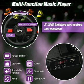 Kids Ride on Jeep Truck 12V Battery Powered Electric Vehicle with 2.4G Remote Control