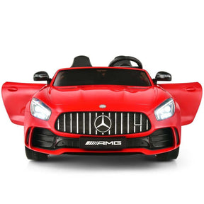 Licensed Mercedes Benz AMG GTR 2-Seater Ride-on Car 12V Battery Powered Vehicle Kids Riding Toy Car with Remote