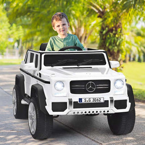 12V Mercedes-Benz G650S Licensed Kids Ride-On Car, Electric Riding Toy Truck with Remote Control, Storage Trunk, LED Lights & Spring Suspension