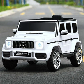 12V Kids Ride On Car, Licensed Mercedes-Benz G63 Battery Powered Electric Toy Car with Spring Suspension