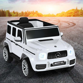 12V Kids Ride On Car, Licensed Mercedes-Benz G63 Battery Powered Electric Toy Car with Spring Suspension