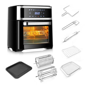 13.7 QT Air Fryer Toaster Oven, 8-in-1 Convection Countertop Oven 1700W with Touch Screen & 8 Presets
