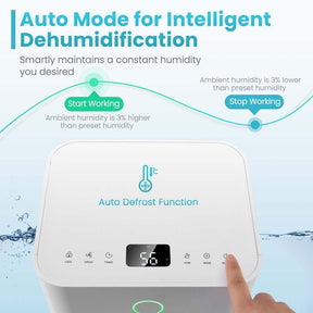 1750 Sq. Ft 32 Pints Portable Dehumidifier for Basements & Home with Auto Defrost & 24H Timer