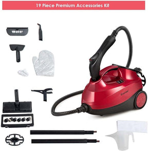 2000W Heavy Duty Steam Cleaner, Multipurpose Household Steamer with 19 Accessories & 1.5L Tank, Chemical-Free Cleaning for Floor, Car, Window